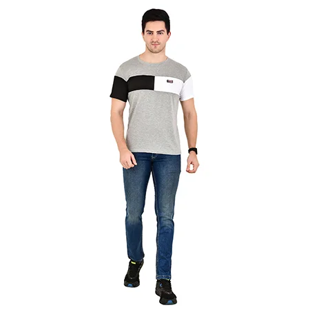  Male Model Photography in Bawana for Colour block t-shirt